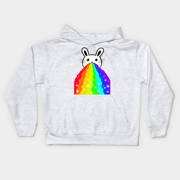 RainbowBunny Kids Hoodie by GogetaCat